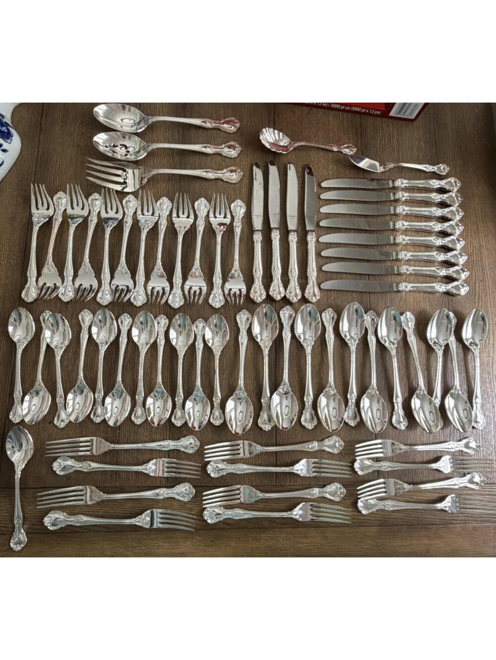 Reed & Barton Rathmore 65 Pc Silverplate Flatware Set - Service for 12